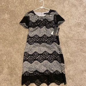 Black and silver dress